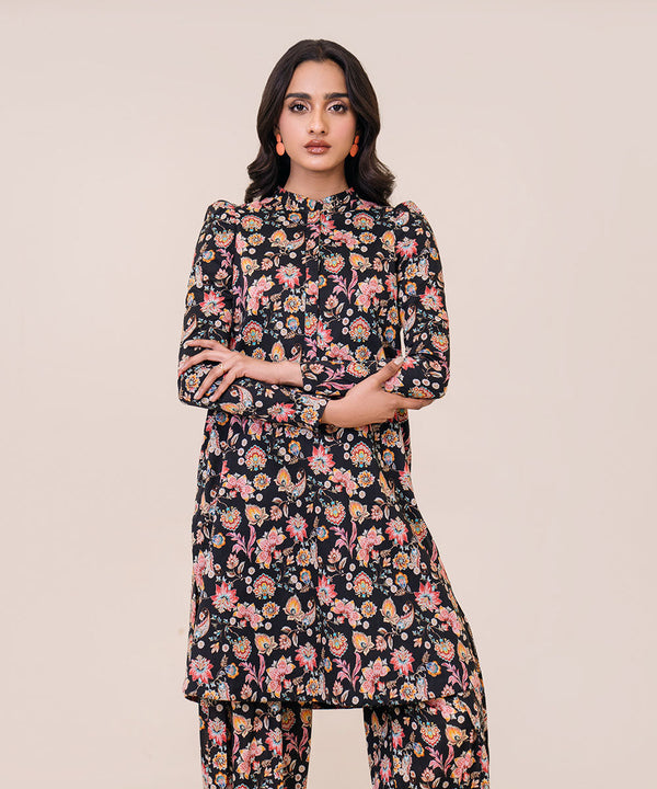 Sapphire - Lawn Collection - Black 2 Piece - Stitched - 2DEDY24WS112