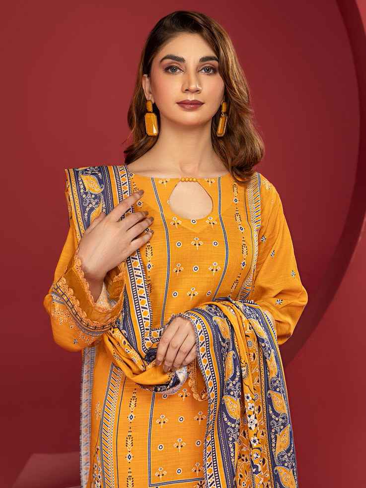 ZOHRA By Motifz Digital Printed Khaddar Unstitched 3-Piece Suit - 4611