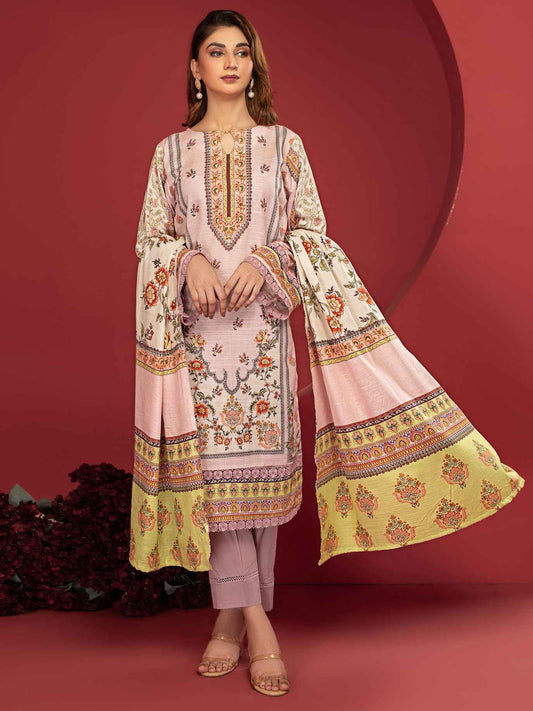 ZOHRA By Motifz Digital Printed Khaddar Unstitched 3-Piece Suit - 4613