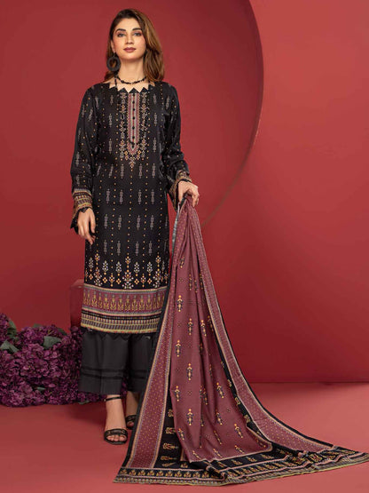 ZOHRA By Motifz Digital Printed Khaddar Unstitched 3-Piece Suit - 4614