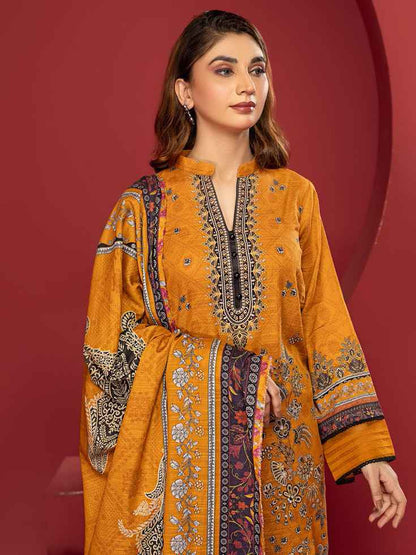 ZOHRA By Motifz Digital Printed Khaddar Unstitched 3-Piece Suit - 4615