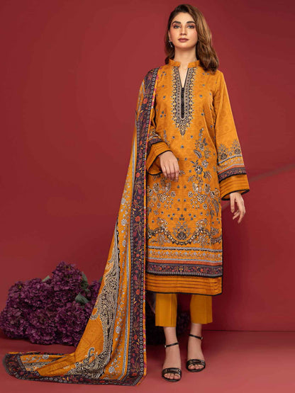 ZOHRA By Motifz Digital Printed Khaddar Unstitched 3-Piece Suit - 4615