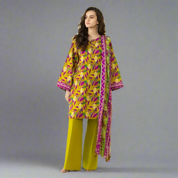 SAPPHIRE - Digital Printed Khaddar Unstitched 3-Piece Suit - 0UPDY23V418