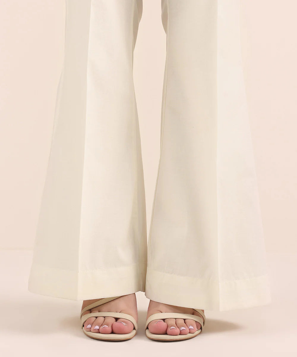 Bell Bottom Trousers for Women in Cotton - BBS01