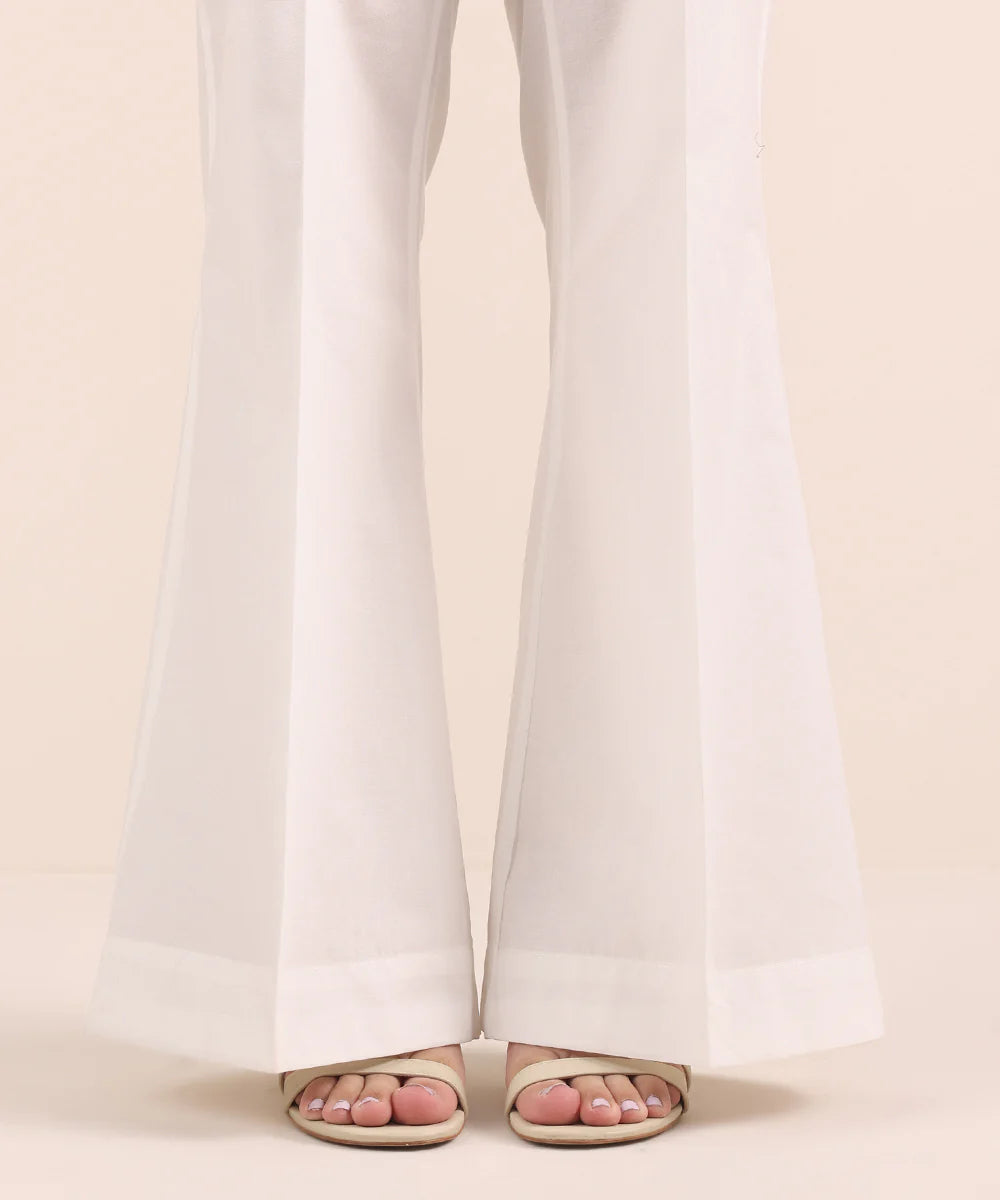 Bell Bottom Trousers for Women in Cotton - BBS01