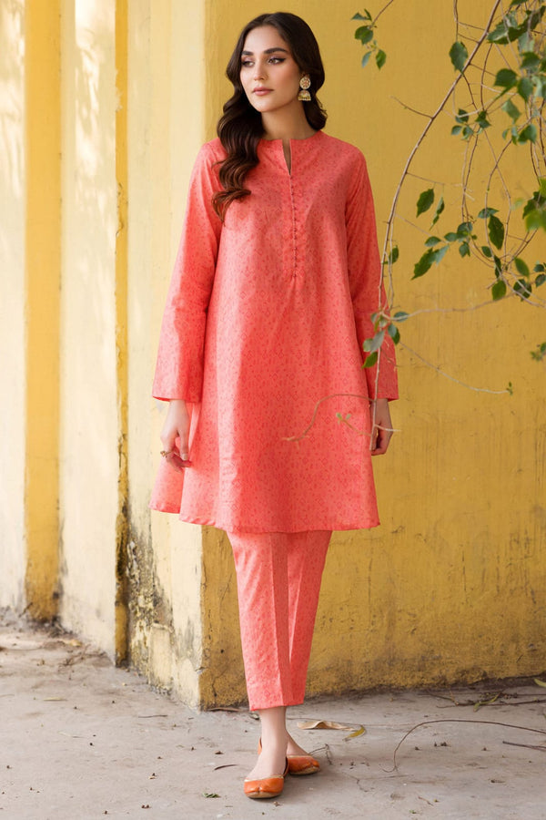 Motifz - Lawn Collection - Pink 2 Piece - Stitched - MWU04691