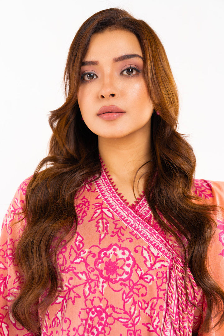 Alkaram - Lawn Collection - Pink 3 Piece - Stitched - SS-45.1-24-Pink