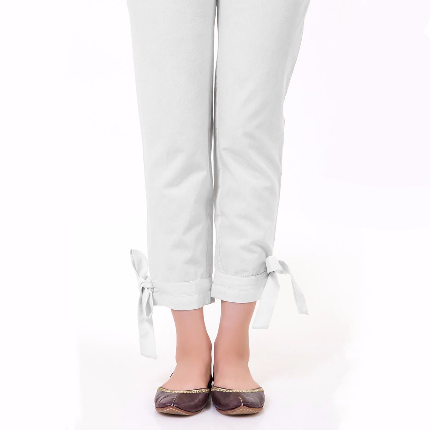 Buy Zeagoo Womens Elastic Waist Comfy Bow Tie Crop Skinny Pants with  Pockets at Amazonin