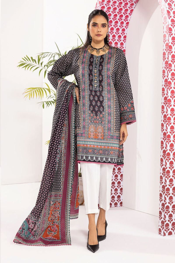 Khaadi - Cambric Collection - Black 2 Piece - Stitched - LLA240108-BLK