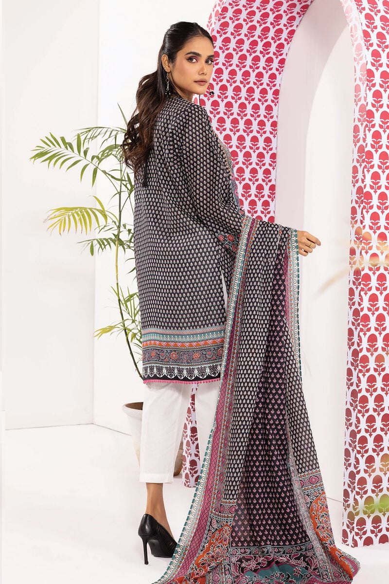Khaadi - Cambric Collection - Black 2 Piece - Stitched - LLA240108-BLK