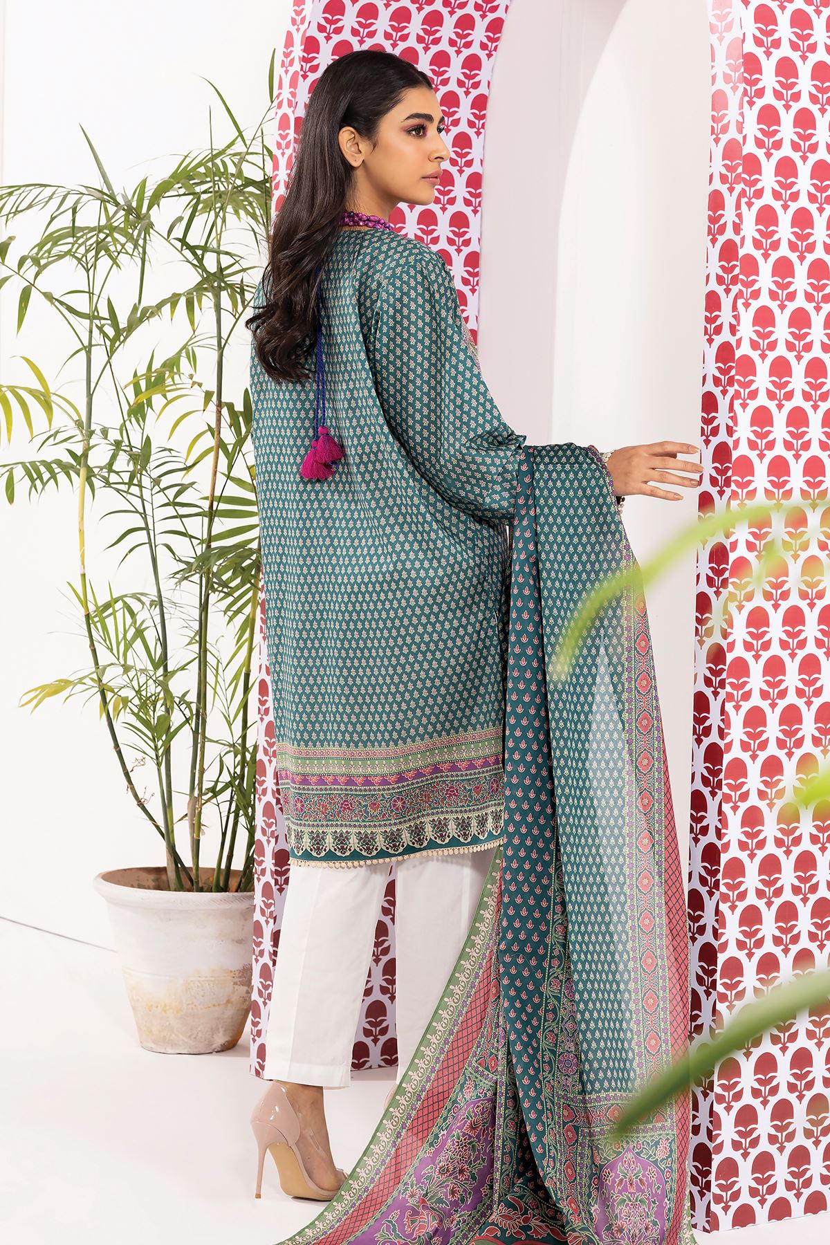 Khaadi - Cambric Collection - Green 2 Piece - Stitched - LLA240108-GRN